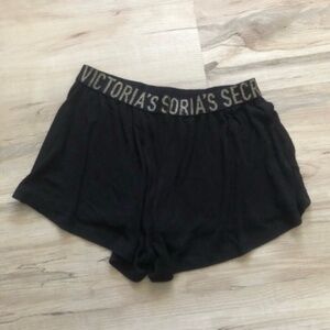 Victoria’s Secret Ribbed Knit Lounge Shorts with Sparkle Band